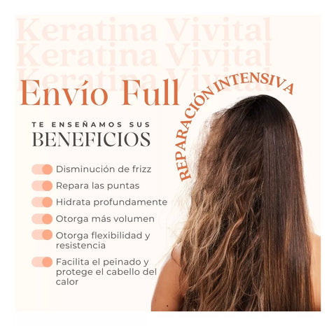 Mascarilla Capilar Keratina Vivital Restauración 200 Ml