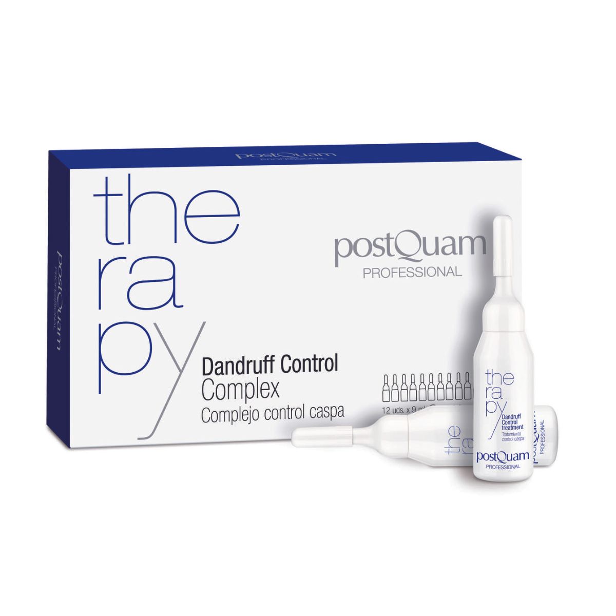 Tratamiento Control Caspa Ampolletas Therapy Piroctone Olamine 12 x 9 ml